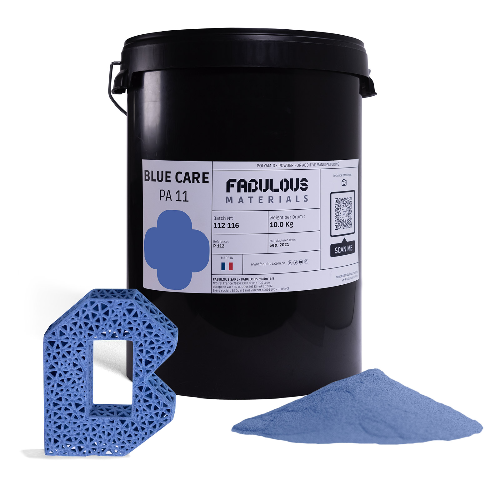 Bluecare food safe powder material for sls 3d printing